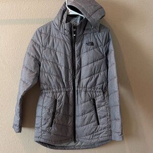 The North Face Light Gray Quilted Jacket